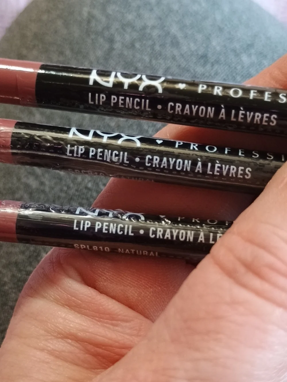3 x NYX Lip Liner Pencil Natural